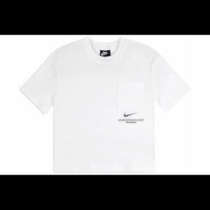 Nike Swoosh Boxy Short T Shirt white
